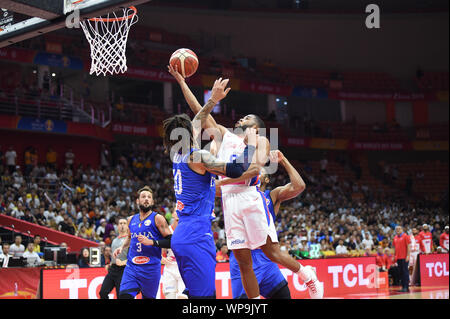 Wuhan (Cina), Italia, 08 Sep 2019, Gary BROWNE durante la Cina Basket World Cup 2019 - Porto Rico Vs Italia - Italia squadra nazionale di basket - Credit: LPS/Massimo Matta/Alamy Live News Foto Stock