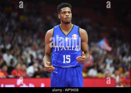 Wuhan (Cina), Italia, 08 Sep 2019, JEFFREY BROOKS durante la Cina Basket World Cup 2019 - Porto Rico Vs Italia - Italia squadra nazionale di basket - Credit: LPS/Massimo Matta/Alamy Live News Foto Stock
