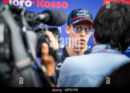 Monza, Italia. 05 Sep, 2019. Motorsports: FIA Formula One World Championship 2019, # 26 Gran Premio d'Italia il russo Daniil Kvyat (RUS, Red Bull goalo Rosso Honda), Credit: dpa/Alamy Live News Foto Stock