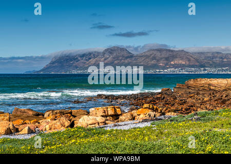 Muizenberg, Cape Peninsula, Cape Town, Western Cape, Sud Africa Foto Stock