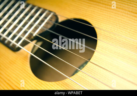 Classica di chitarra acustica con corde in nylon Foto Stock