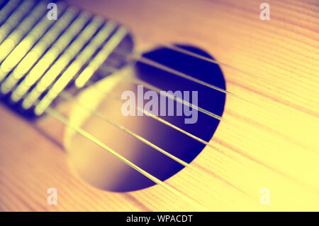 Classica di chitarra acustica con corde in nylon Foto Stock