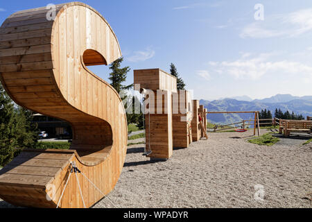 Kitzbühel im Sommer Streif Foto Stock