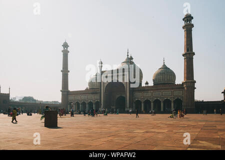 Jama Masjid moschea, Delhi, India Foto Stock