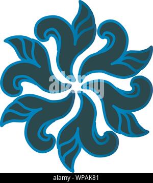 Icona astratta logo per la boutique, il salone, beuty e della moda. Illustrazione Vettoriale