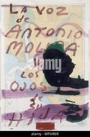 LA VOZ DE ANTONIO MOLINA Y LOS OJOS DE SU HIJA. Autore: Julian Schnabel. Posizione: GALERIA SOLEDAD LORENZO. MADRID. Spagna. Foto Stock