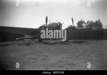 Wehrmacht Luftwaffe Heinkel He 111 H-16 Foto Stock