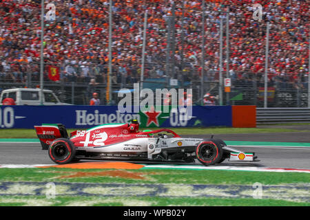 Monza (MB), Italia, 08 settembre 2019, 99 durante il Grand Prix di Heineken Italia 2019 - domenica - Gara - Campionato di Formula 1 - Credit: LPS/Alessio De Marco/Alamy Live News Foto Stock