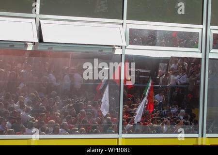 Monza (MB), Italia, 08 Sep 2019, ventilatori durante il Grand Prix di Heineken Italia 2019 - domenica - Podio - Campionato di Formula 1 - Credit: LPS/Alessio De Marco/Alamy Live News Foto Stock