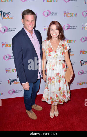 Doug Savant e Laura Leighton frequentando il Farrah Fawcett Foundation's Tex Mex Fiesta a Wallis Annenberg Center for the Performing Arts il 6 settembre 2019 a Beverly Hills, la California. Foto Stock