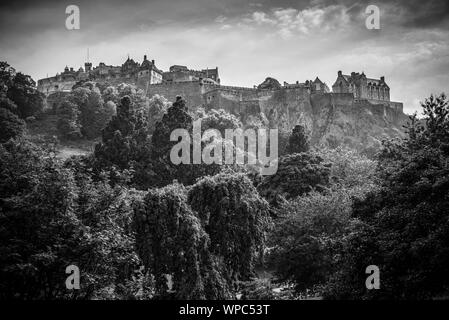 Il Castello di Edimburgo nella capitale Sotlands Foto Stock