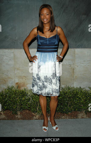 Aisha Tyler presso la CBS Estate 2005 Press Tour partito svoltasi all'Hammer Museum di Los Angeles, CA. La manifestazione ha avuto luogo martedì, luglio 19, 2005. Foto di: SBM / PictureLux - Tutti i diritti riservati Riferimento File # 33864-2126SBMPLX Foto Stock