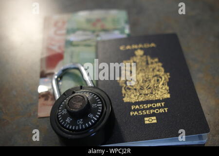 Immigrazione canadese foto a tema per illustrare i concetti politici Foto Stock
