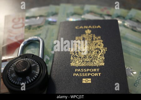 Immigrazione canadese foto a tema per illustrare i concetti politici Foto Stock