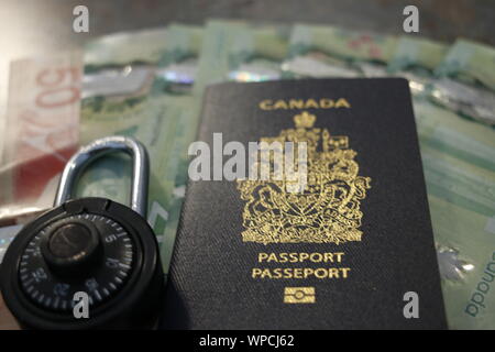 Immigrazione canadese foto a tema per illustrare i concetti politici Foto Stock