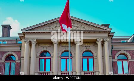 Un'ampia immagine dell'Harmony Building a Groningen, Paesi Bassi Foto Stock