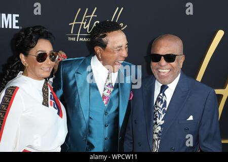 Premiere di Showtime 'Hitsville: la realizzazione della Motown' presso l'Harmony oro a Los Angeles, la California il 8 agosto 2019 con: Francesca Glandney, Smokey Robinson, Berry Gordy dove: Los Angeles, California, Stati Uniti quando: 09 Ago 2019 Credit: Sheri Determan/WENN.com Foto Stock