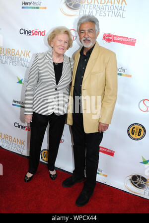 Burbank, in California, Stati Uniti d'America 8 settembre 2019 attore Joe Mantegna e la moglie Arlene Vrhel frequentare la chiusura di notte di Burbank International Film Festival il 8 settembre 2019 a Los Angeles Marriott Burbank Airport Hotel & Convention Center di Burbank, California, Stati Uniti d'America. Foto di Barry re/Alamy Live News Foto Stock