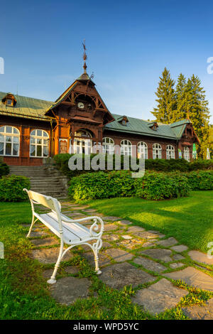 Spa di montagna Karlova Studánka nella Repubblica Ceca. Foto Stock