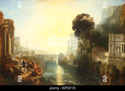 Dido Building Carthage, o l'ascesa dell'impero cartaginese di Joseph Mallord William Turner alla National Gallery, Londra, Regno Unito Foto Stock