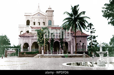 Aga Khan Palace in Pune, Maharashtra, India, Asia, Agosto 1942 e maggio 1944 Foto Stock