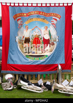 Il Wingate Lodge Banner a Durham minatori Gala, 2012 Foto Stock