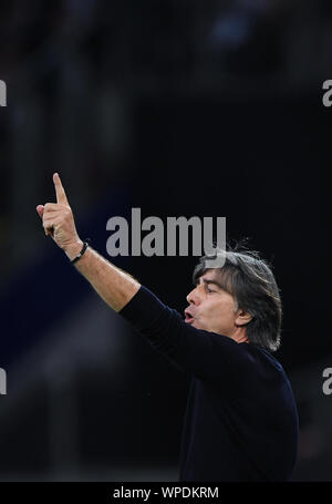 Pullman / Bundescoach Jogi Joachim Loew (Germania). GES / Fussball / EM Qualifica: Germania - Paesi Bassi, 06.09.2019 Calcio: Qualificazioni europee: vs Germania Paesi Bassi, ubicazione, 6 settembre, 2019 | Utilizzo di tutto il mondo Foto Stock