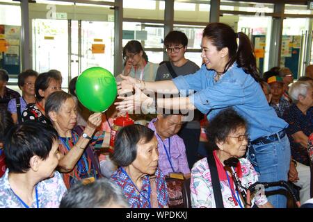 Hong Kong Cina. 06 Sep, 2019. Anita Yuen, William così, Calvin Choi e Shirley Cheung frequentato °Goji Studios festival di metà autunno attività± a Hong Kong in Cina il 06 settembre, 2019.(foto di TPG) Credito: TopPhoto/Alamy Live News Foto Stock