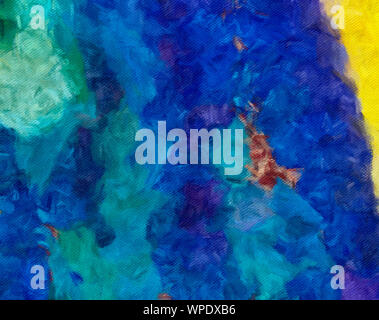 L'arte astratta sfondo. Pittura Di Olio su tela. Colore e struttura. Frammento di opere d'arte. Macchie di pittura a olio. Pennellate di vernice. Arte moderna. Contempora Foto Stock