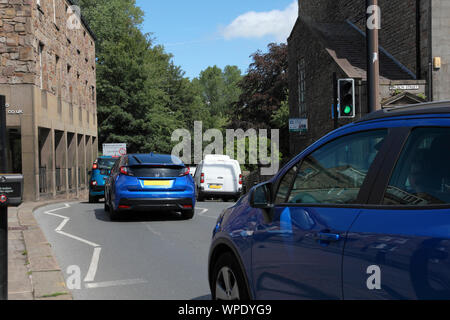 Cina Street in Lancaster sulla A6. Questa è una parte della circolare del sistema a senso unico in citta'. Foto Stock