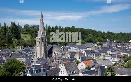 Langeais città Touraine Francia Foto Stock