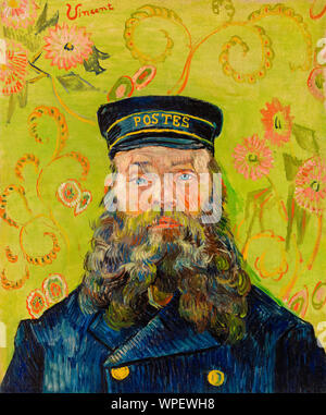 Vincent van Gogh, il postino, (Joseph-Étienne Roulin), ritratto dipinto, 1889 Foto Stock