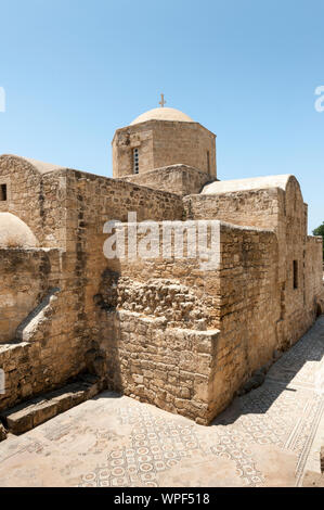 Basilica di chrysopolitissa e chiesa di Agia Kiriaki in Paphos Foto Stock