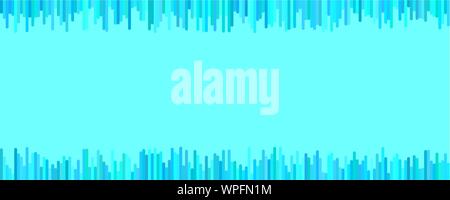 La luce blu banner moderno modello di sfondo - vettore orizzontale graphic design dalle linee verticali Illustrazione Vettoriale