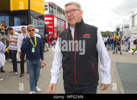 Monza, Italia - 08 Settembre 2019: la FIA Formula One World Championship, il Gran Premio di Italia con Ross Brawn | Utilizzo di tutto il mondo Foto Stock