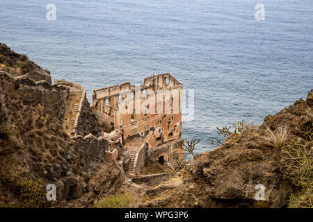 La rovina di Los Realejos sulla scogliera di Tenerife, Spagna, Europa Foto Stock