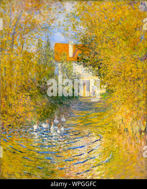 Claude Monet, pittura, oche, 1874 Foto Stock