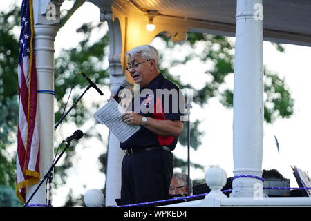 Fond du Lac banda sinfonica a giocare a Lakeside Park di Fond du Lac Wisconsin su 4 Luglio, 2019 Foto Stock