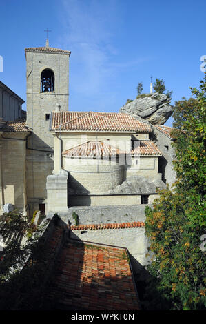 Chiesa di San Pietro e chiesa di San Pietro, San Marino, Europa Foto Stock