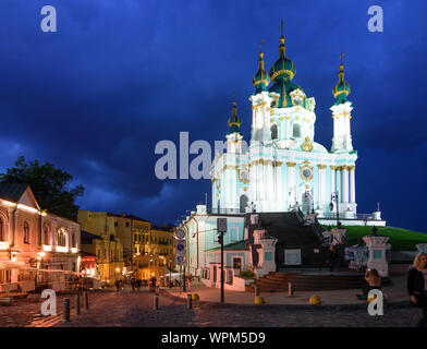 Kiev Kiev: Sant'Andrea Chiesa in Podil, Kiev, Ucraina Foto Stock