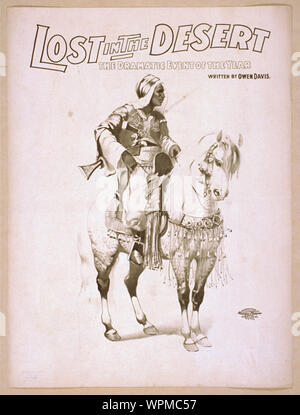 Perso nel deserto il drammatico evento dell'anno : scritto da Owen Davis. Foto Stock