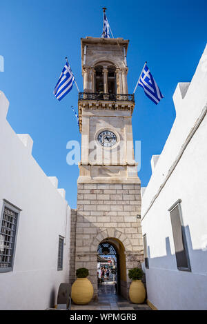 Ingresso al monastero nella città di Hydra, Grecia Foto Stock