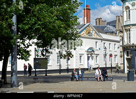 Trinity House e Piazza della Trinità, Hull, East Yorkshire, Inghilterra, Regno Unito Foto Stock