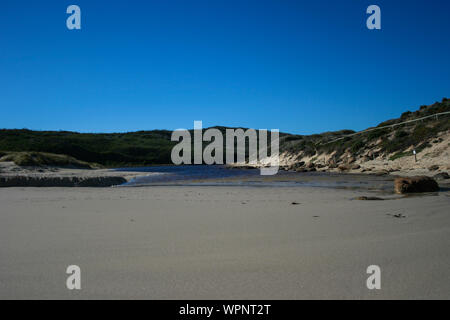 Margaret River Mouth, surfisti punto, Australia occidentale Foto Stock