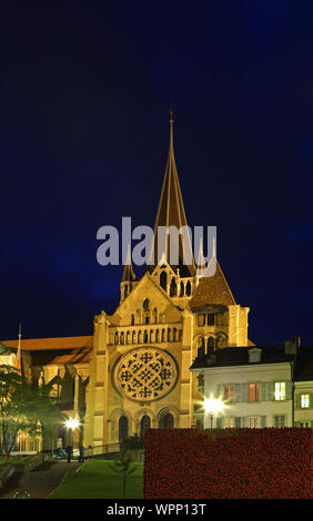 Cattedrale di Notre Dame a Losanna. Svizzera Foto Stock