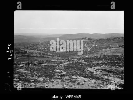 Maalek Hachamisha (2 chilometri W. di Anavim). Vista da altezze di insediamento di Abu Gosh Foto Stock