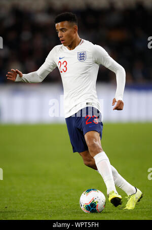 L'Inghilterra del Mason Greenwood durante il 2019 UEFA Europei Under-21 gara di campionato al KCOM Stadium, Kingston-upon-Hull. Foto Stock