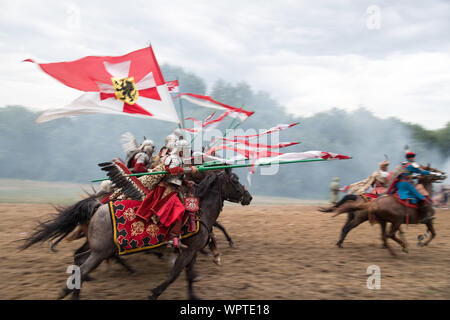 Vivat Vasa 2019 Battaglia di due Vasas 1626 rievocazione in Gniew, Polonia. 10 agosto 2019 © Wojciech Strozyk / Alamy Stock Photo Foto Stock