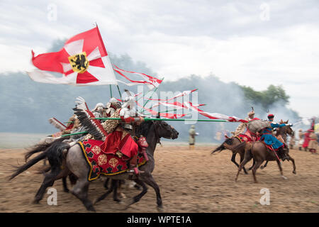 Vivat Vasa 2019 Battaglia di due Vasas 1626 rievocazione in Gniew, Polonia. 10 agosto 2019 © Wojciech Strozyk / Alamy Stock Photo Foto Stock