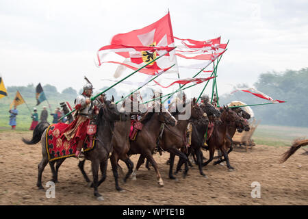 Vivat Vasa 2019 Battaglia di due Vasas 1626 rievocazione in Gniew, Polonia. 10 agosto 2019 © Wojciech Strozyk / Alamy Stock Photo Foto Stock